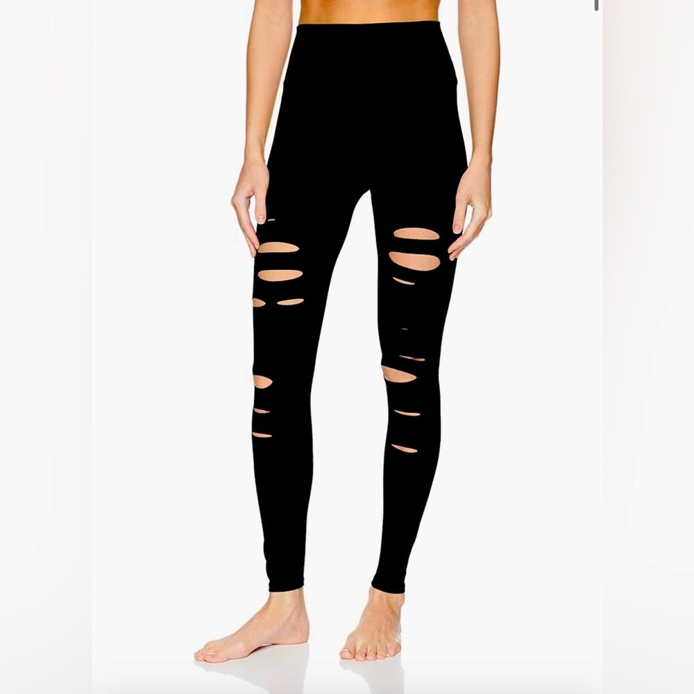 Alo yoga high waist ripped warrior legging XXS